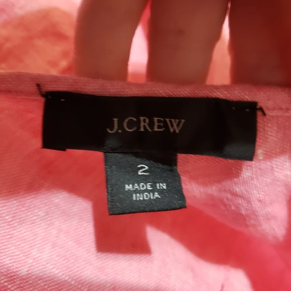 J. Crew size 2 Linen